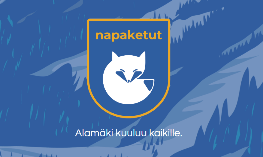 Kuvakaappaus napakettujen verkkosivuston pääkuvasta, jossa seuran logo.
